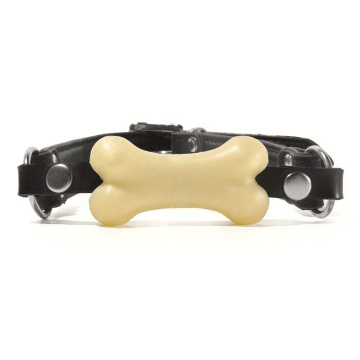 Sinnovator Bone Platinum Silicone Bondage Gag | UberKinky